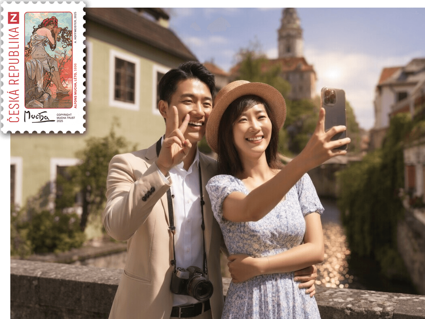 Create your own sheet with stamps and photos
