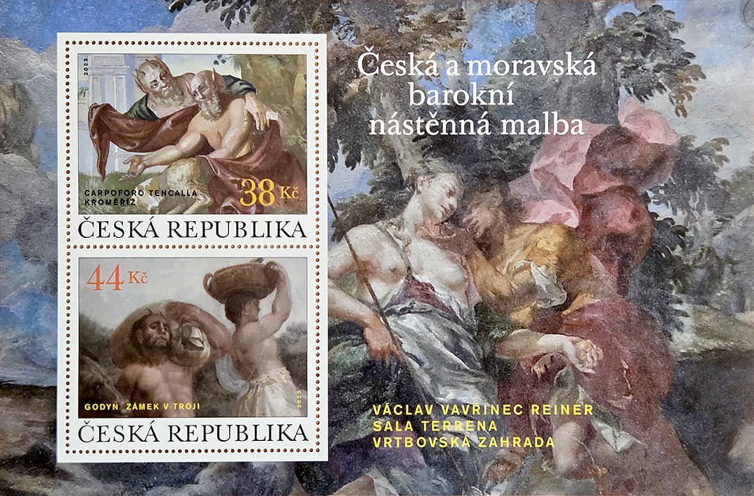 Works of Art on Stamps: Czech Baroque Murals