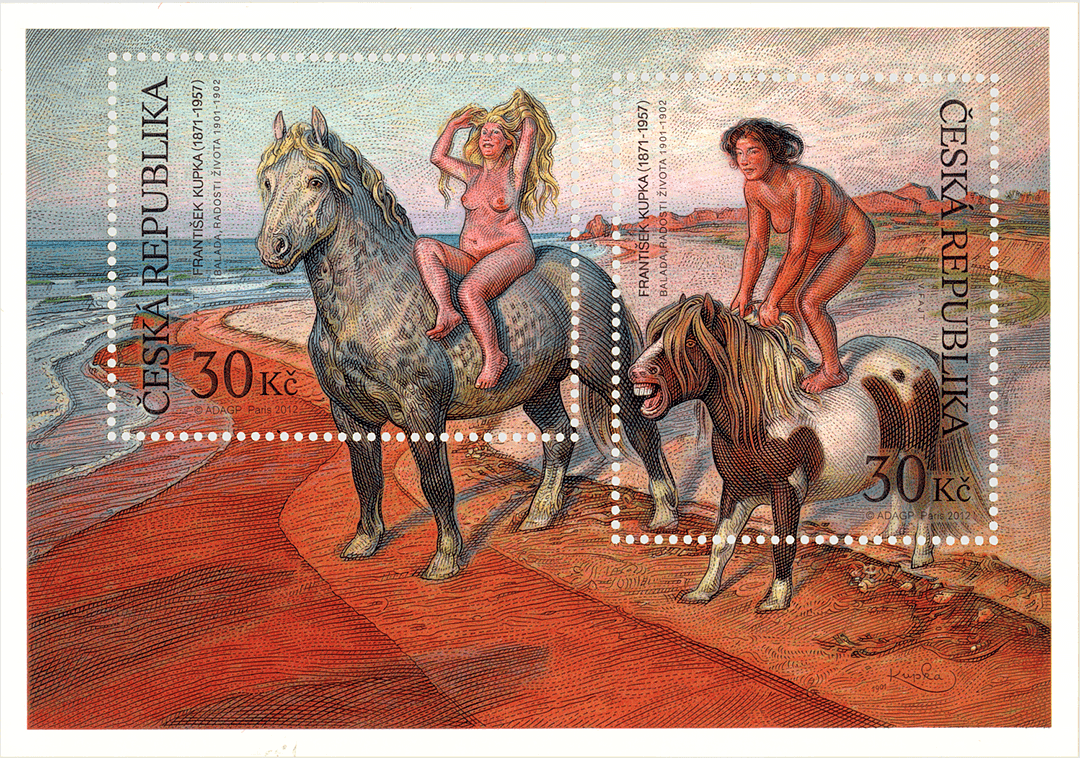 Works of art on stamps: František Kupka (1871–1957)