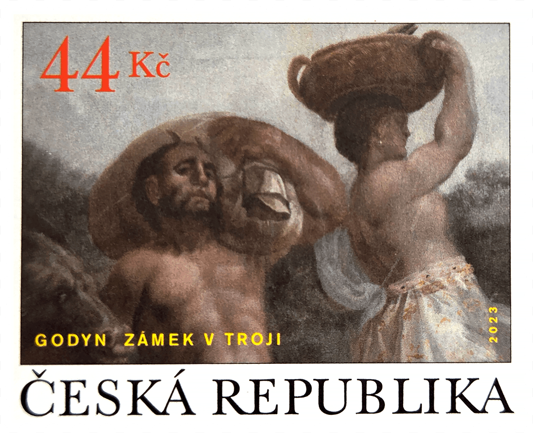 Baroque murals: a painting from the castle in Troja